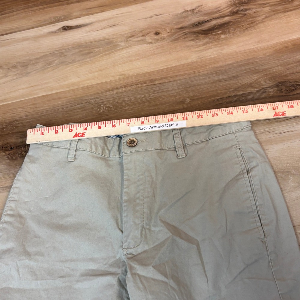 Tailor Vintage Shorts Mens 31 Beige Greenwich Slim Fit 9 Inch Inseam Chino - Picture 4 of 6